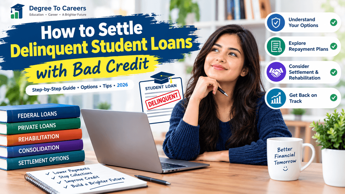 How to settle delinquent student loans with bad credit